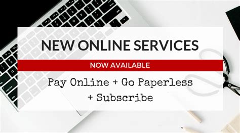 new online services now available! and a few reminders for .